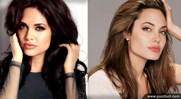 Angelina Jolie and Esha Gupta